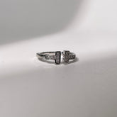 Tiffany T-Shaped Diamond Ring - Silver